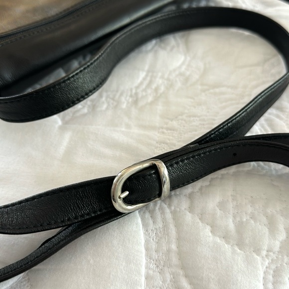 Scuola del Cuoio Italian Leather Purse Crossbody Bag Florence Italy Black - Picture 7 of 7